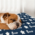 Personalized Multicolor Cute Star Pet Mat with Name Outdoor Activity Indoor Rest Birthday Gift for Pet Owners Lovers