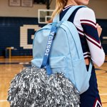 Porte-pommes multicolore réglable avec nom pailleté Accessoire d'entraînement pour les pom-pom girls Cadeau de match pour les pom-pom girls