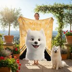 Personalisierte niedlichen Cartoon Hund Pfote drucken weiche Decke mit Namen Home Decor Geburtstagsgeschenk für Tierbesitzer Liebhaber werfen