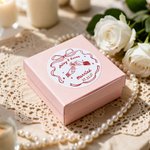 Personalized Romantic Wedding Bow Waterproof Stickers with Name Gift Decor Wedding Bridal Shower Party Favors for Couple