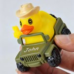 Personalised Cute Mini Jeep Rubber Duck with Name Interesting Car Accessory Birthday Gift for Jeep Owners