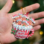 Tasse personnalisée « 3-6 Gingerbread Cocoa » à double impression, décoration de Noël avec prénom, objet de décoration d'intérieur, cadeau de Noël pour la famille et les amis