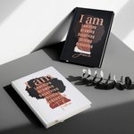 Spersonalizowany kubek ceramiczny z imieniem i nazwiskiem I Am Unstoppable Black Woman Journal Notebook Codzienne użytkowanie Motywacyjny prezent urodzinowy dla kobiet