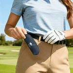 Personalised Golf Elements PU Leather Multicolour Portable Golf Storage Bag with 6 Golf Tees and Name Sports Birthday Gift for Golf Players