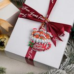 Tasse personnalisée « 3-6 Gingerbread Cocoa » à double impression, décoration de Noël avec prénom, objet de décoration d'intérieur, cadeau de Noël pour la famille et les amis