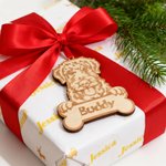 Personalised Engraved Dog Bone Wooden Christmas Ornament with Name Home Decor Christmas Gift for Dog Owners Lovers