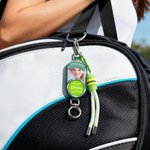 Personalized Photo to AI Character Pickleball Tennis Baseball Bag Holder Tag with Name Game Birthday Gift for Ball Sports Lovers
