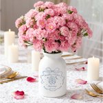 Personalised Romantic Hand-Painted Style Married Ceramic Vase with Name and Date Home Decor Wedding Engagement Christmas Gift for Couples