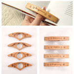 Porte-pages en Bois Personnalisé avec Fleur de Naissance et Nom Gravés Cadeau d Anniversaire pour Amateurs de Livres