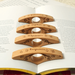 Porte-pages en Bois Personnalisé avec Fleur de Naissance et Nom Gravés Cadeau d Anniversaire pour Amateurs de Livres