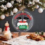 Décoration de Noël en acrylique avec nom Cadeau de Noël pour la famille