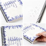 Personalized Toile De Jouy 1-7 Line Art Dogs Cats A5 Spiral Journal Notebook with Names Memorial Birthday Gift for Pet Owners Lovers