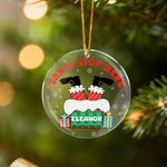 Décoration de Noël en acrylique avec nom Cadeau de Noël pour la famille