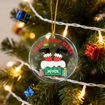 Décoration de Noël en acrylique avec nom Cadeau de Noël pour la famille