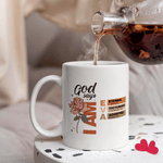 Personlig Gud sier bibelvers 11 oz 15 oz keramisk kaffekrus med navn bursdag julegave til familie venner kristne