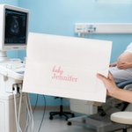 Personlig bärbar filt förvaring av graviditetstestrapporter Dokumenthållare med broderat namn Första mors dag-present för gravida kvinnor