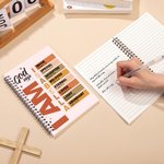 Personlig God Says Bibelvers A5 Spiralbok med navn og 120 linjerte sider Bursdagsgave til familie, venner og kristne