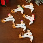 Spersonalizowana ozdoba bożonarodzeniowa z imieniem i nazwiskiem Karate Milestone Holiday Keepsake Gift for Kids Karate Students