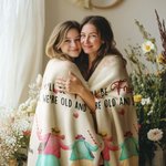 Gepersonaliseerde We'll Be Friends until We're Old and Senile Zachte Deken met 2-6 Namen Home Decor Verjaardagscadeau voor Zussen Besties