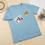 Personalised Pet Face Photo Birth Flower Soft T-shirt Sweatshirt Hoodie with Embroidered Name Birthday Gift for Pet Lovers