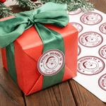 Autocollant de Noël personnalisé avec nom Décoration de Noël Cadeau de Noël pour la famille et les enfants