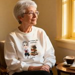 Personalized Cartoon Reading Character Stacked Books Soft T-shirt Sweatshirt Hoodie with Name and Title Book Club Family Gift for Adults Kids