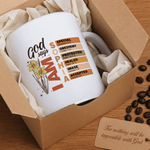 Personlig Gud sier bibelvers 11 oz 15 oz keramisk kaffekrus med navn bursdag julegave til familie venner kristne