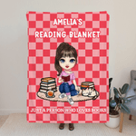 Personnalisé Multicolore Damier Mignon Personnage Carton Doux Couverture avec Nom Anniversaire Noël Cadeau de Lecture pour les Amoureux du Livre Rats de bibliothèque