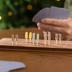 Personalised Multicolour Name Wooden Cribbage Pegs Set of 3 Board Game Accessories Birthday Gift for Cribbage Lovers