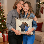 Taie d'oreiller personnalisée en forme de léopard avec nom Cadeau d'anniversaire pour maman fille
