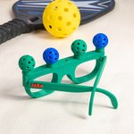 Personalisierte 3D-gedruckt Light Up Miniatur Pickleball Brille mit Text Party Dekoration Weihnachtsgeschenk für Pickleball-Liebhaber