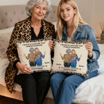 Taie d'oreiller personnalisée en forme de léopard avec nom Cadeau d'anniversaire pour maman fille