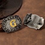 Personalisierte Cool Vintage Cowboy-Thema Brief Gürtelschnalle Geburtstag Jahrestag Geschenk für Western-Liebhaber Cowboy Cowgirl