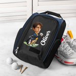 Personalised Golf Club Cartoon Character Face Photo Large Capacity Bag with Name Golf Accessories Birthday Christmas Gift for Golf Lovers