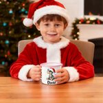 Personalized Cute Lighting Cartoon Dinosaur 12 oz Enamel Cup with Name Birthday Christmas Gift for Kids Dinosaur Lovers