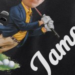 Personalised Golf Club Cartoon Character Face Photo Large Capacity Bag with Name Golf Accessories Birthday Christmas Gift for Golf Lovers