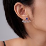 Pendientes personalizados en forma de corazón con nombre Cumpleaños Aniversario Regalo para Mujer