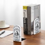 Fermalibro personalizzato Retro Reading Girl con nome Compleanno Regalo di ritorno a scuola per topi di biblioteca