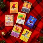 Personalized Cute Photo Glitter Classic Game Card with Protective Cover and Wooden Stand Birthday Anniversary Christmas Gift for Kids Pet Lovers