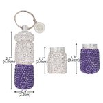 Porte-clés de pilules à double couche avec initiale pour le voyage Cadeau d'anniversaire pour les femmes qui prennent des médicaments