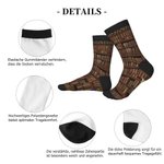 Personalisierte Weiche Socken mit Cartoon Lesen Charakter Vintage Bücherregal Namen Text Geburtstag Weihnachtsgeschenk für Buchliebhaber Bücherwürmer