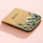 Gepersonaliseerde Aquarel Geboortebloemen Magnetische PU-leer Bladwijzerclip met Naam Verjaardagscadeau voor Boekenliefhebbers en Boekenwurmen