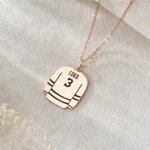 Henkilökohtainen Hockey Jersey riipus kaulakoru nimi ja numero Dainty korut syntymäpäivä joululahja jääkiekkoilija joukkuetoveri