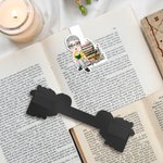 Marcapáginas magnético personalizado con nombre diseño floral y personaje de dibujos animados regalo de cumpleaños para familia y amigos