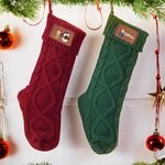Spersonalizowany Snowman Santa Initial Cartoon Pu Leather Patch Christmas Stocking with Name Fireplace Festival Party Decor Gift for Family Kids