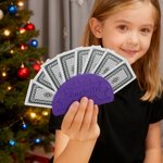 Personalized 3D Printed Convenient Multicolour Small Hands Card Holder with Name Family Game Birthday Gift for Children Card Lovers