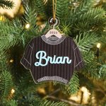 Personalised Chunky Knit Sweater Acrylic Ornament with Name and Birth Information Home Tree Decor Baby's 1st Christmas Gift for New Baby New Parent