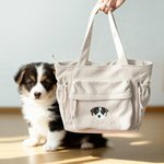 Personalisierte bestickte Haustier Avatar Cord Reißverschluss Schulter Tasche mit Namen Reisezubehör Geburtstag Weihnachtsgeschenk für Tierliebhaber Freunde