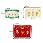 Personalisierte Lebensmittelechte Keksdose aus Weißblech mit Cartoon-Tierfigur und 1–6 Fotos Weihnachtsgeschenk für Familie Kinder