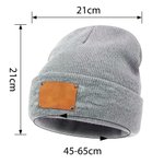 Personalized Comic Style Cartoon Character Soft Knitted Beanie Hat with Name Winter Accessory Birthday Gift for Men Women Family
